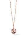 Martone Rose Gold Necklace with bike charm. Unisex, gold plate. - Martone Cycling Co.